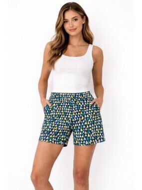Talbots The Perfect Shorts Size 14 Geometric Print